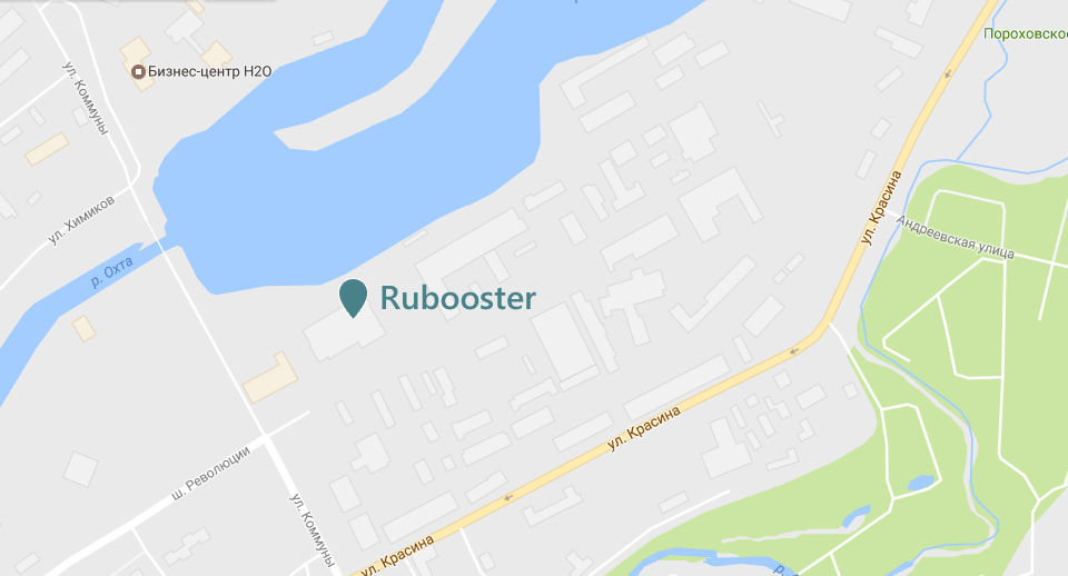 Производство Rubooster на карте